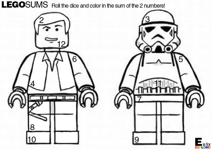 LEGO Star Coloring Pages Image