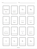 Periodic Table Blank Worksheet Image