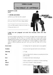 Pursuit of Happiness Worksheets Image