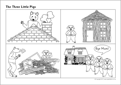 Three Little Pigs Sequencing Image
