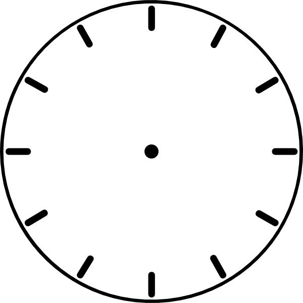 Blank Clock Face with No Hands