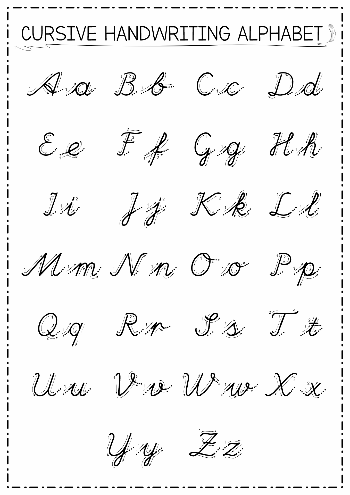 17 Palmer Cursive Worksheets - Free PDF at worksheeto.com