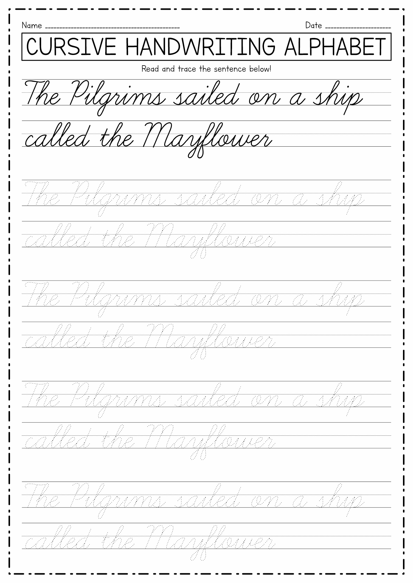 17 Palmer Cursive Worksheets - Free PDF at worksheeto.com