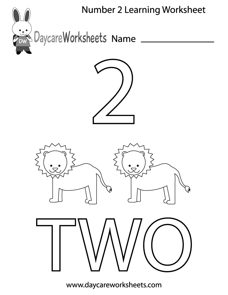 Preschool Learning Numbers Worksheets Image
