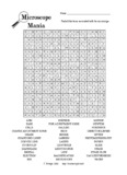 Science Word Search T. Trimpe 2002 Answers Image
