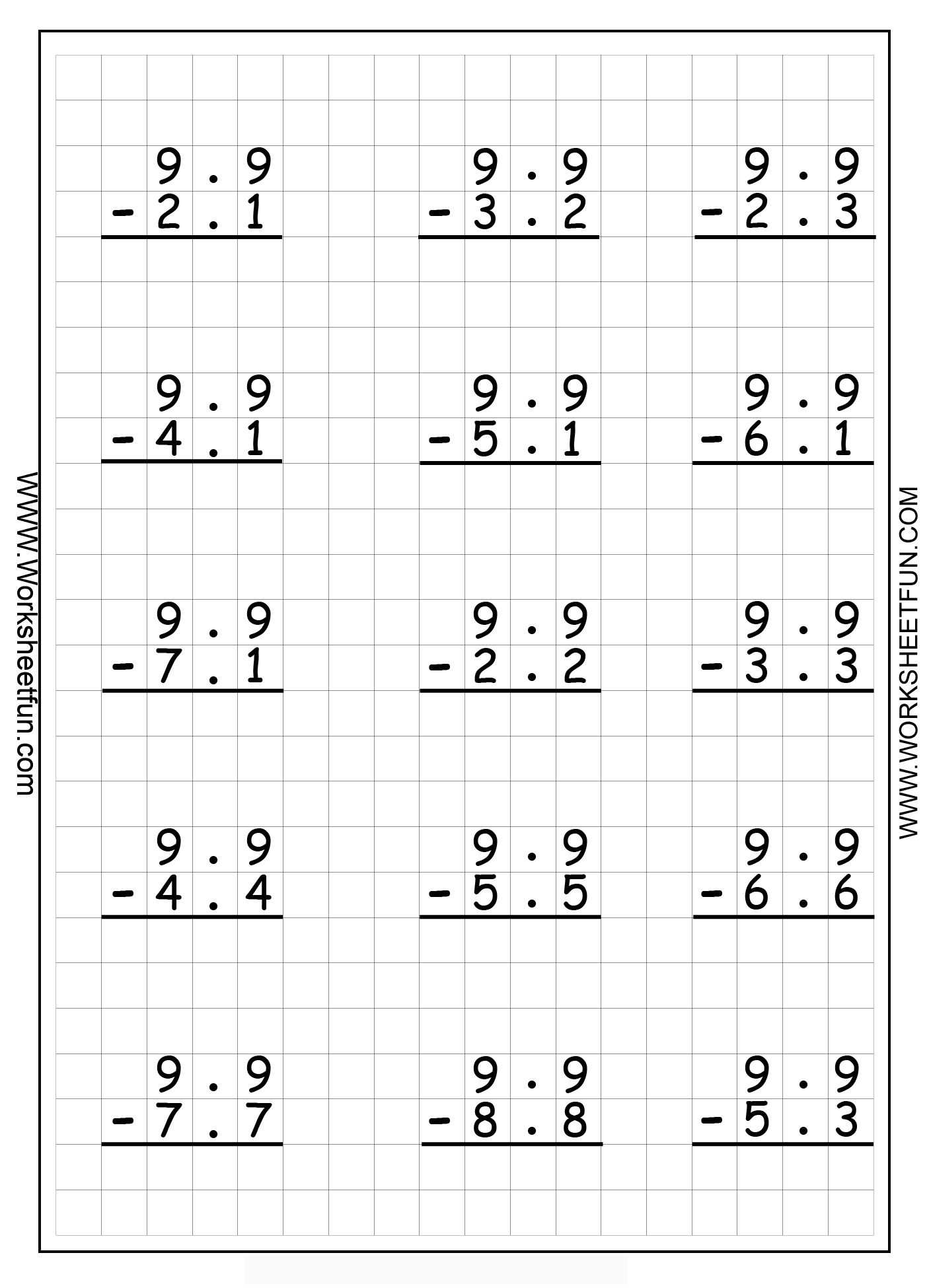 13 Best Images of Addition Grid Worksheet - Math Drills ...