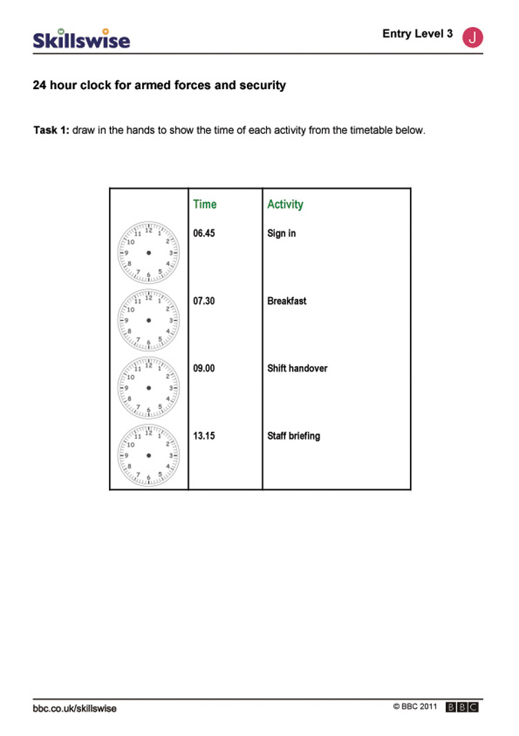 13 24 Hour Clock Time Worksheets /