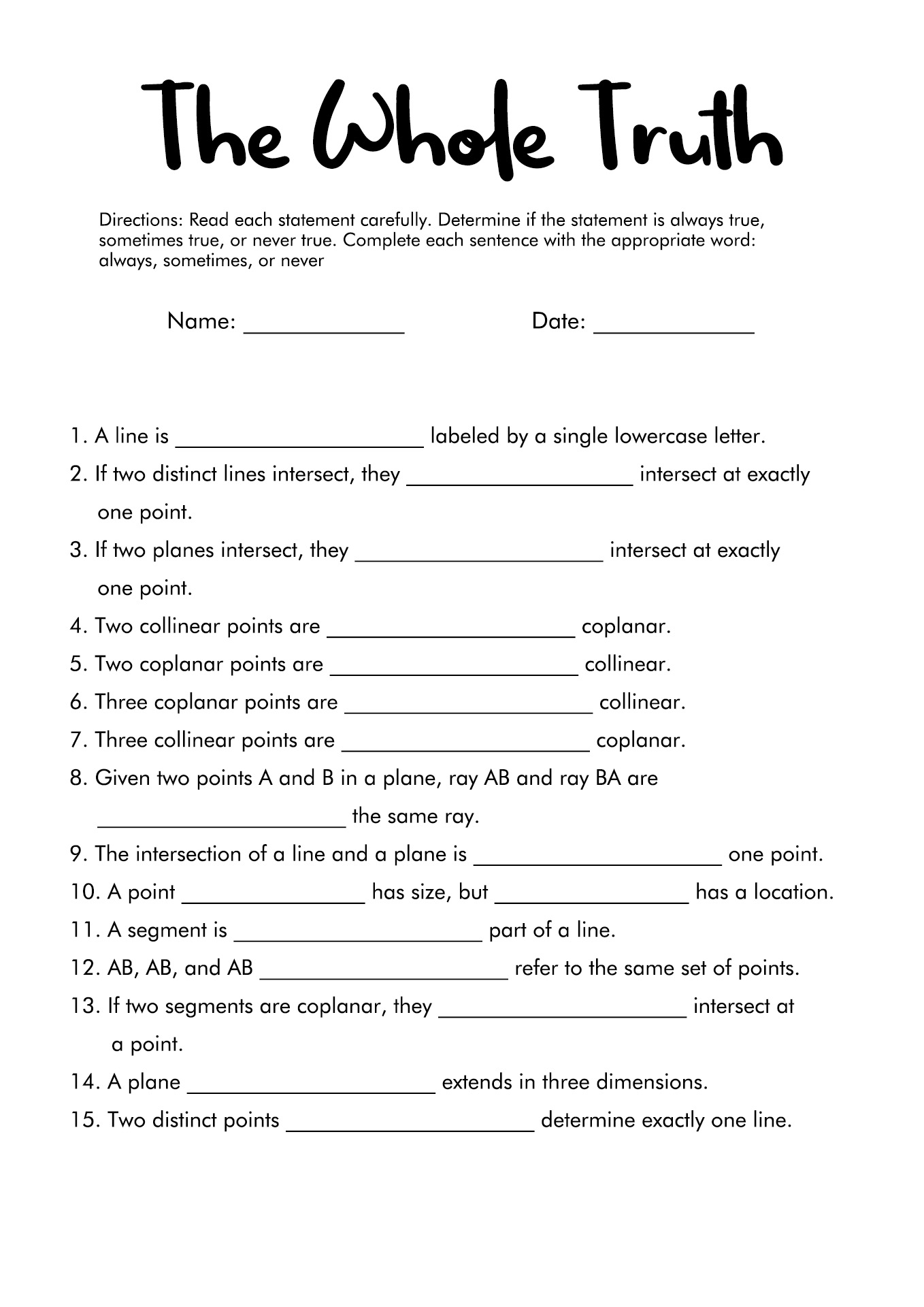 7th Grade Printable Worksheets Image