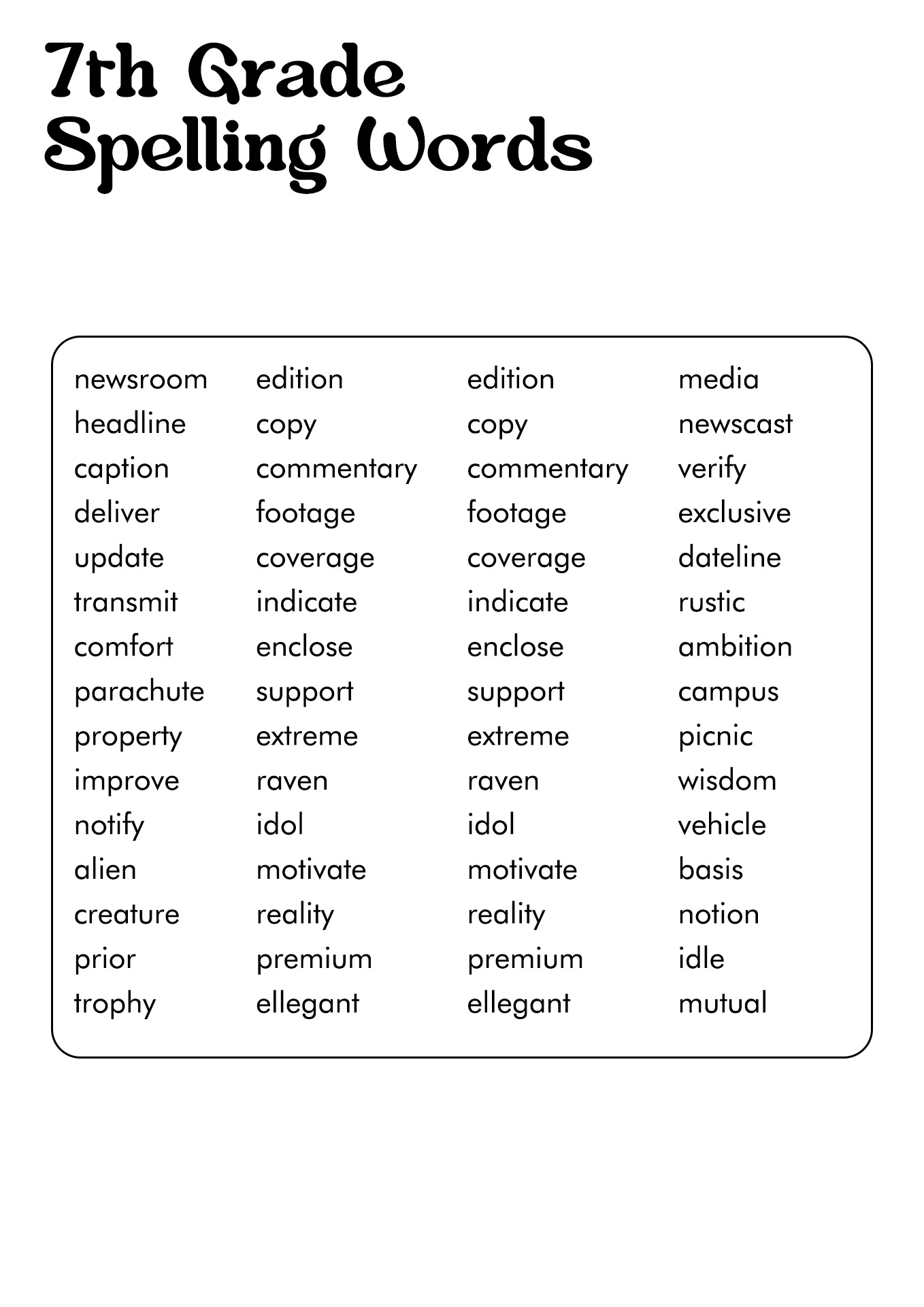 18 7th Grade Vocabulary Worksheets Free PDF At Worksheeto