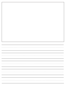 A Picture Draw and Write a Sentence Worksheet Image