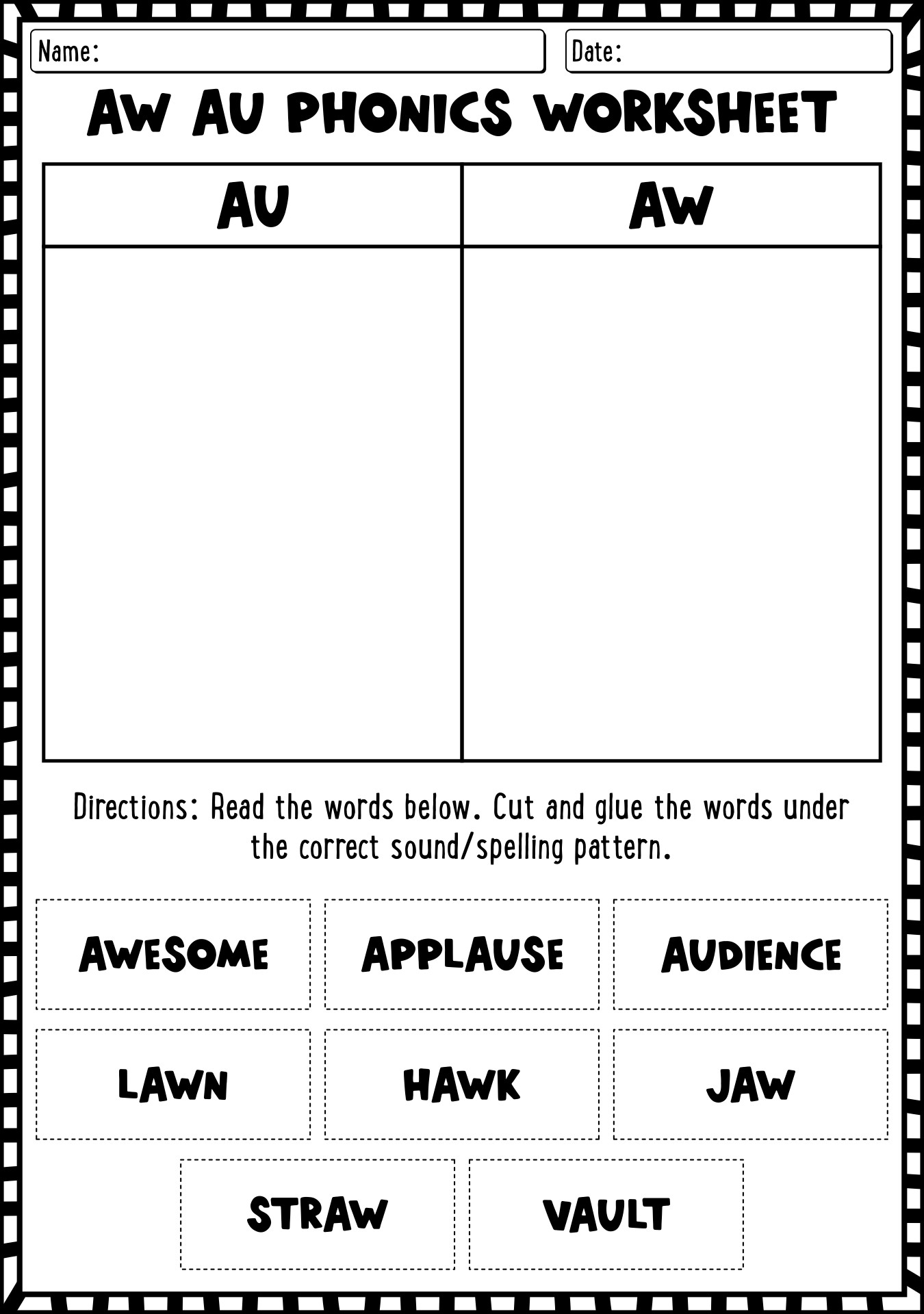 15 AU Phonics Worksheets Free PDF At Worksheeto 15 AU Phonics Worksheets Free PDF At Worksheeto
