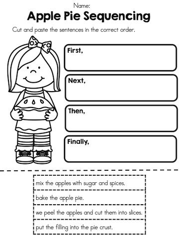 Cut and Paste Sentence Worksheets