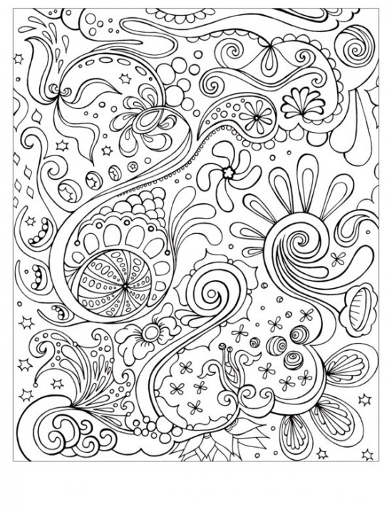 Free Printable Abstract Adult Coloring Pages Image