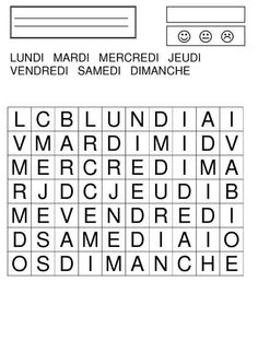 Les Jours De La Semaine French Worksheets Image
