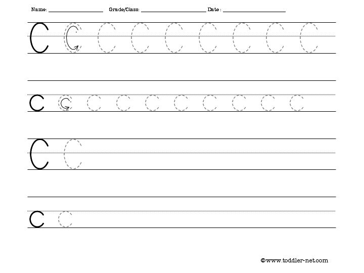 Printable Letter Sentence Worksheets