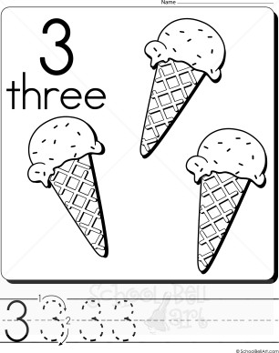 Printable Preschool Worksheets Number 3 Image