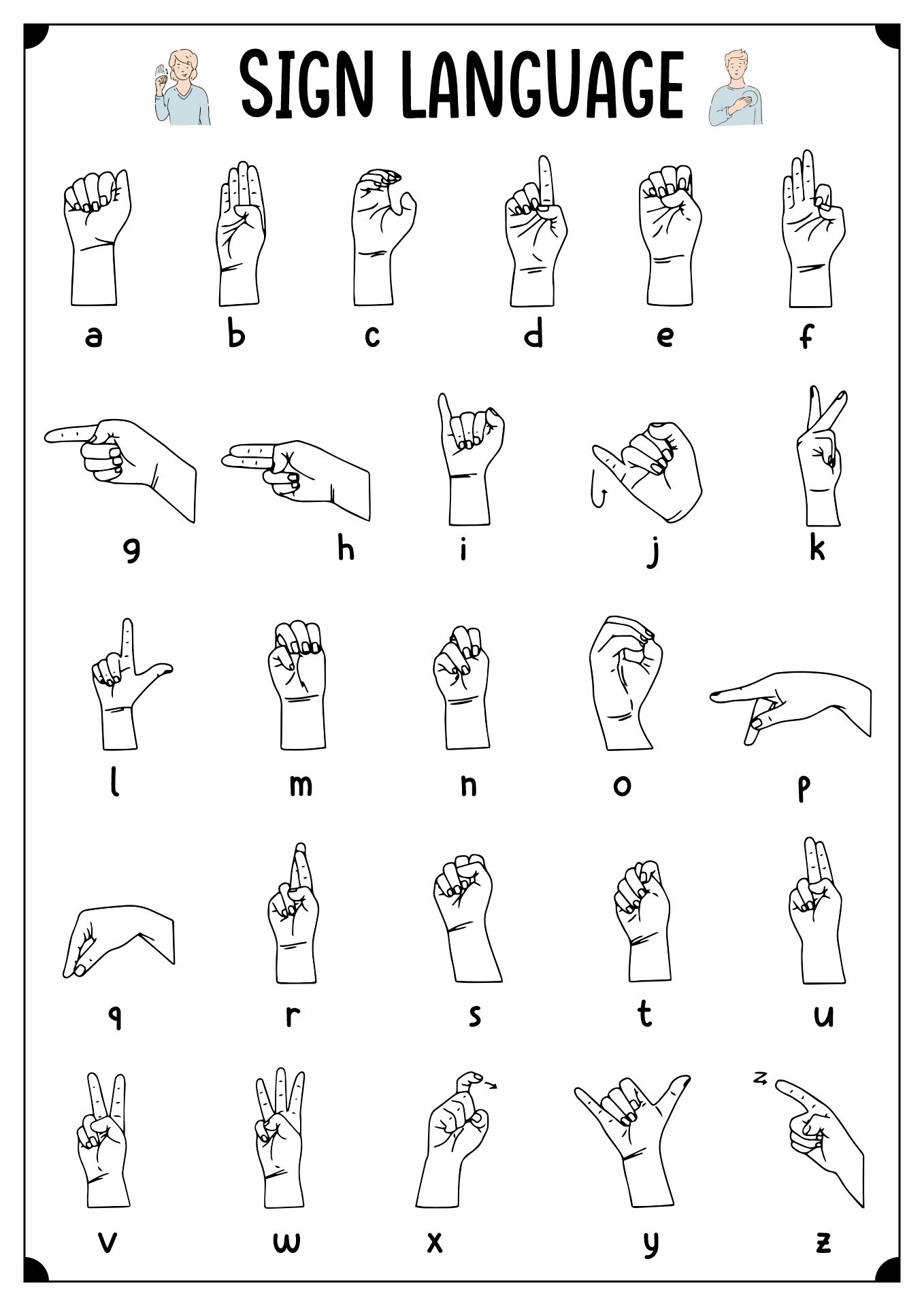 Sign Language Pledge Image