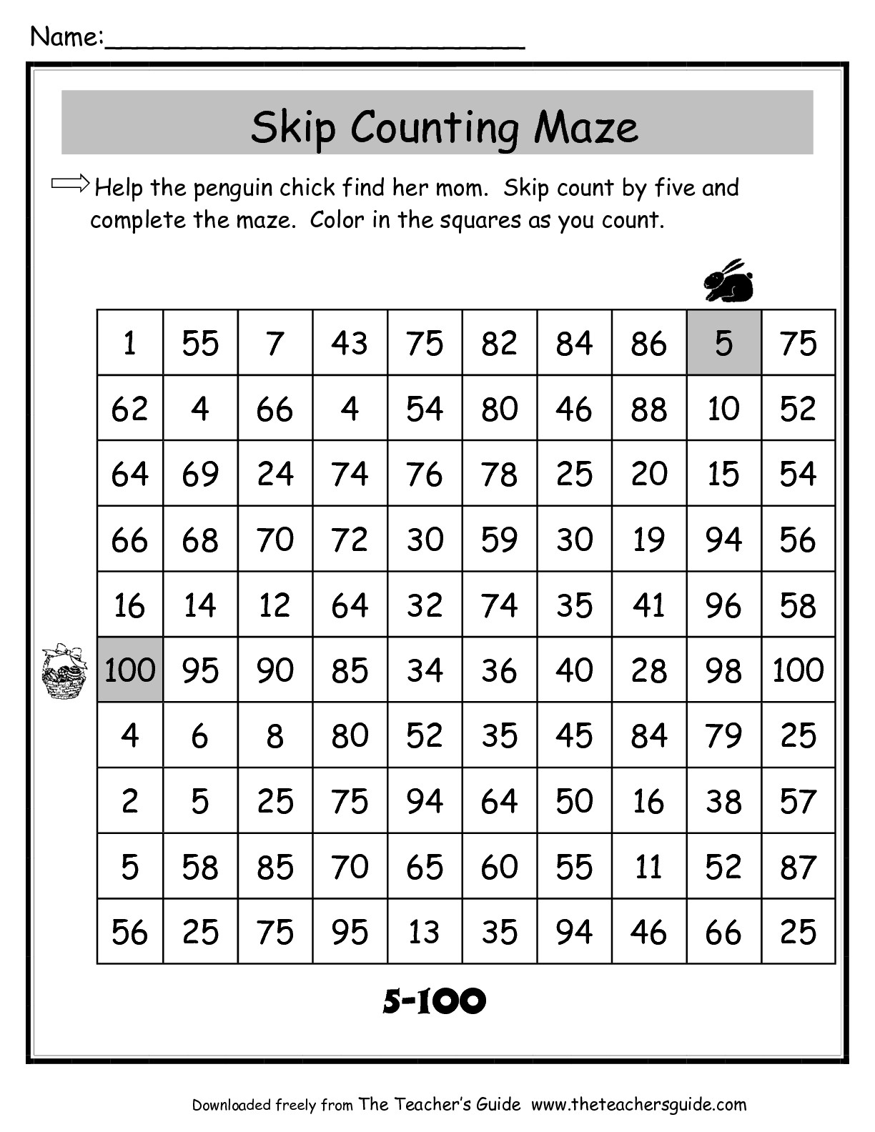 Skip Counting by 5 Image