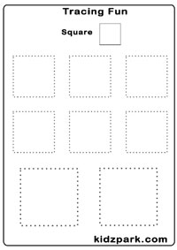 Square Tracing Worksheet Image