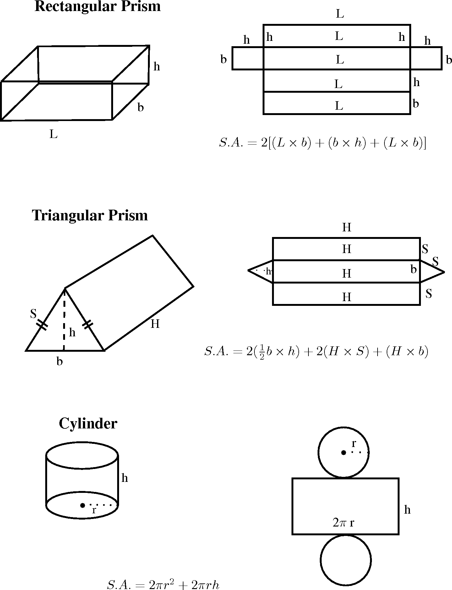 surface area of triangular prism worksheet with answers