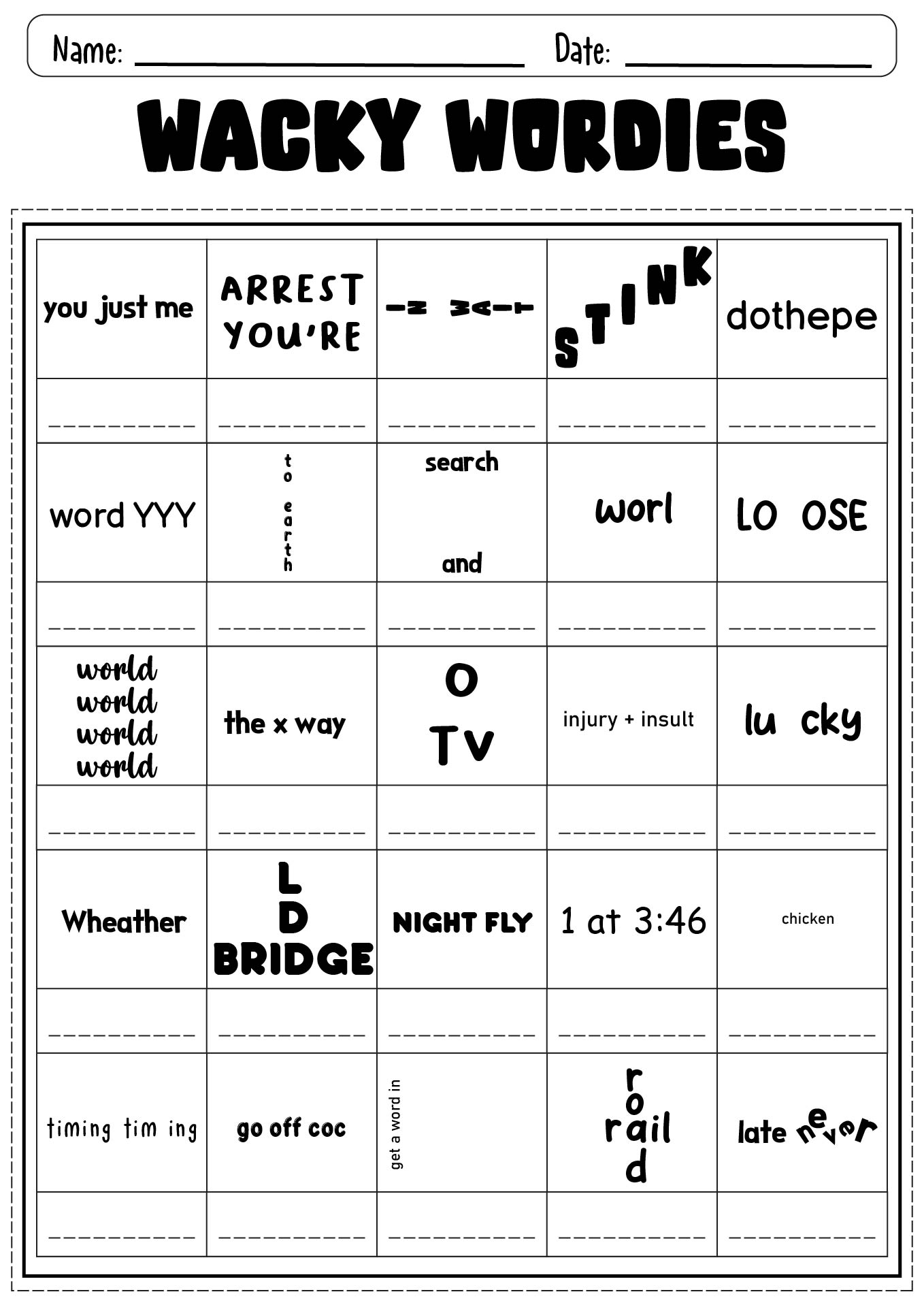 12 Printable Brain Teasers Worksheets With Answers