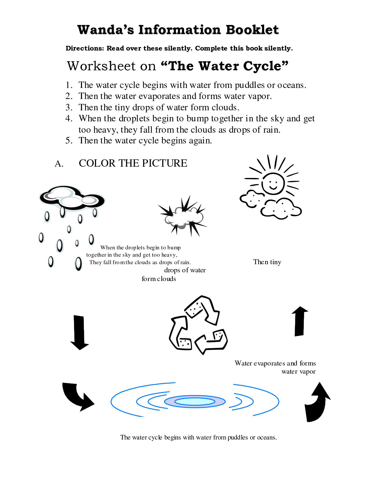 16 Free Printable Water Cycle Worksheets /