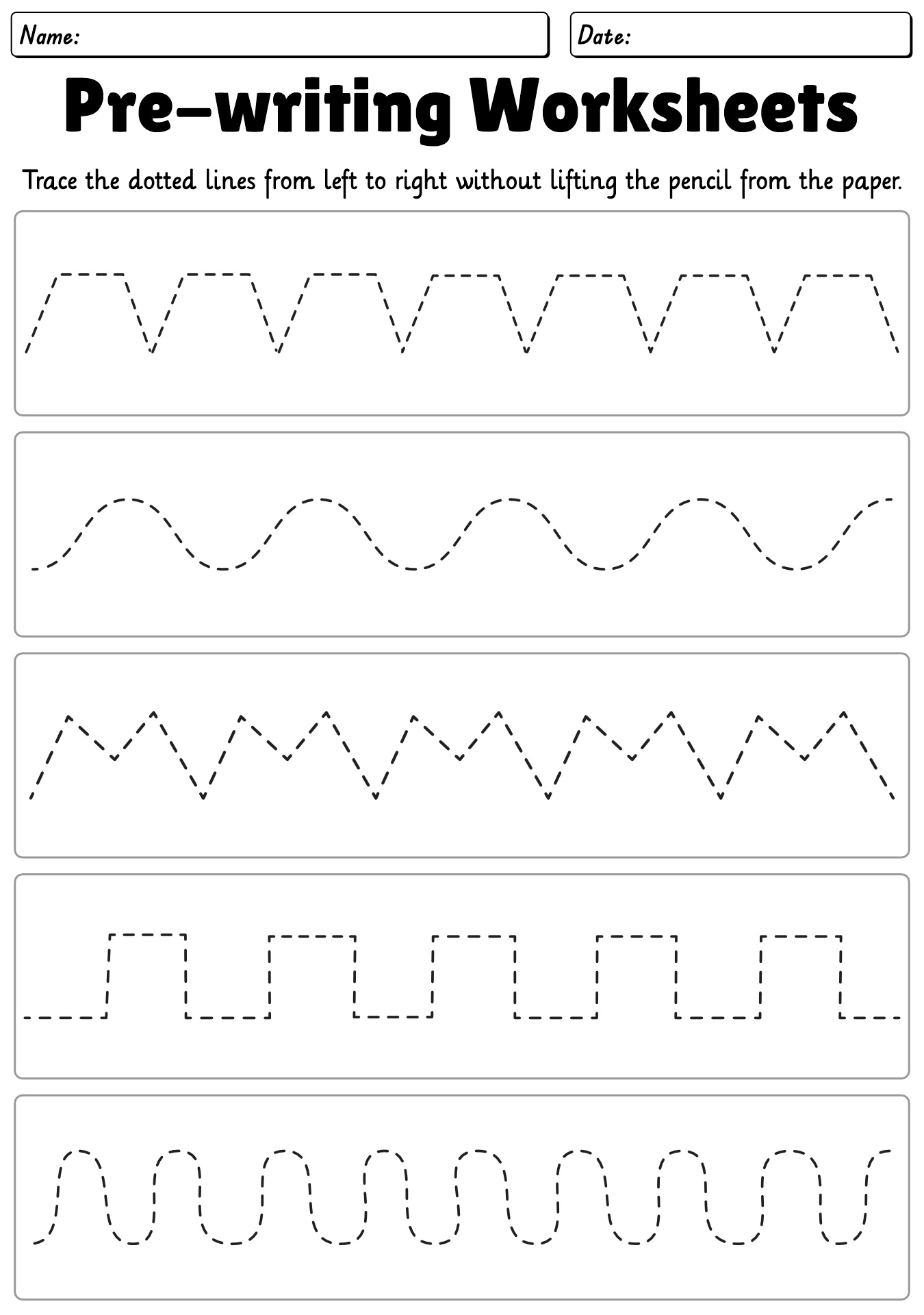 Basic Writing Skills Activities For Toddlers