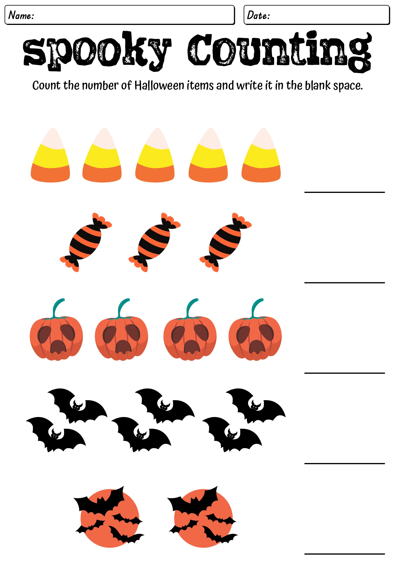 Halloween Activities Printable Worksheets