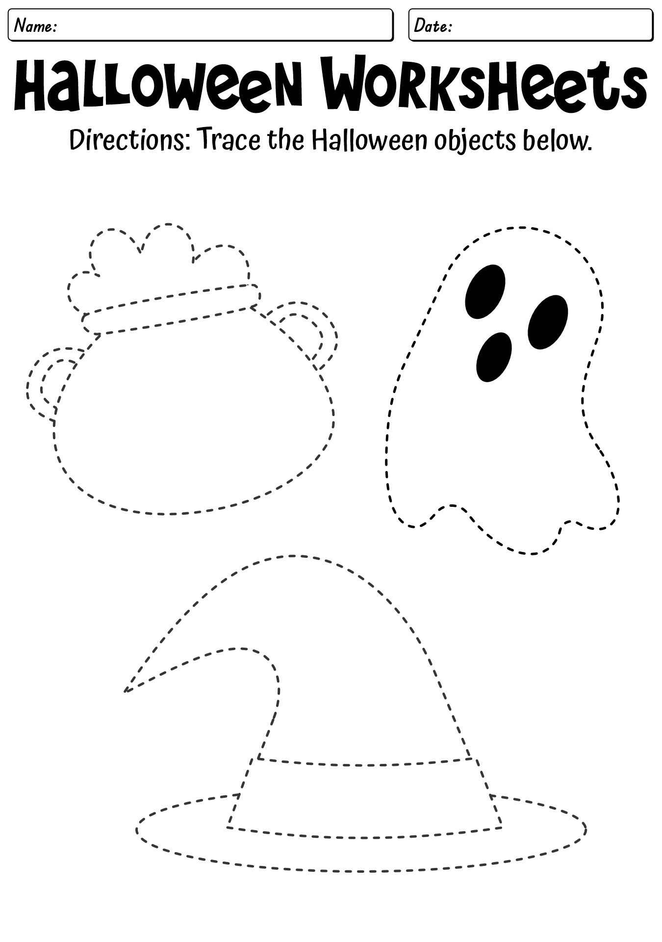 Halloween Worksheets For Kids