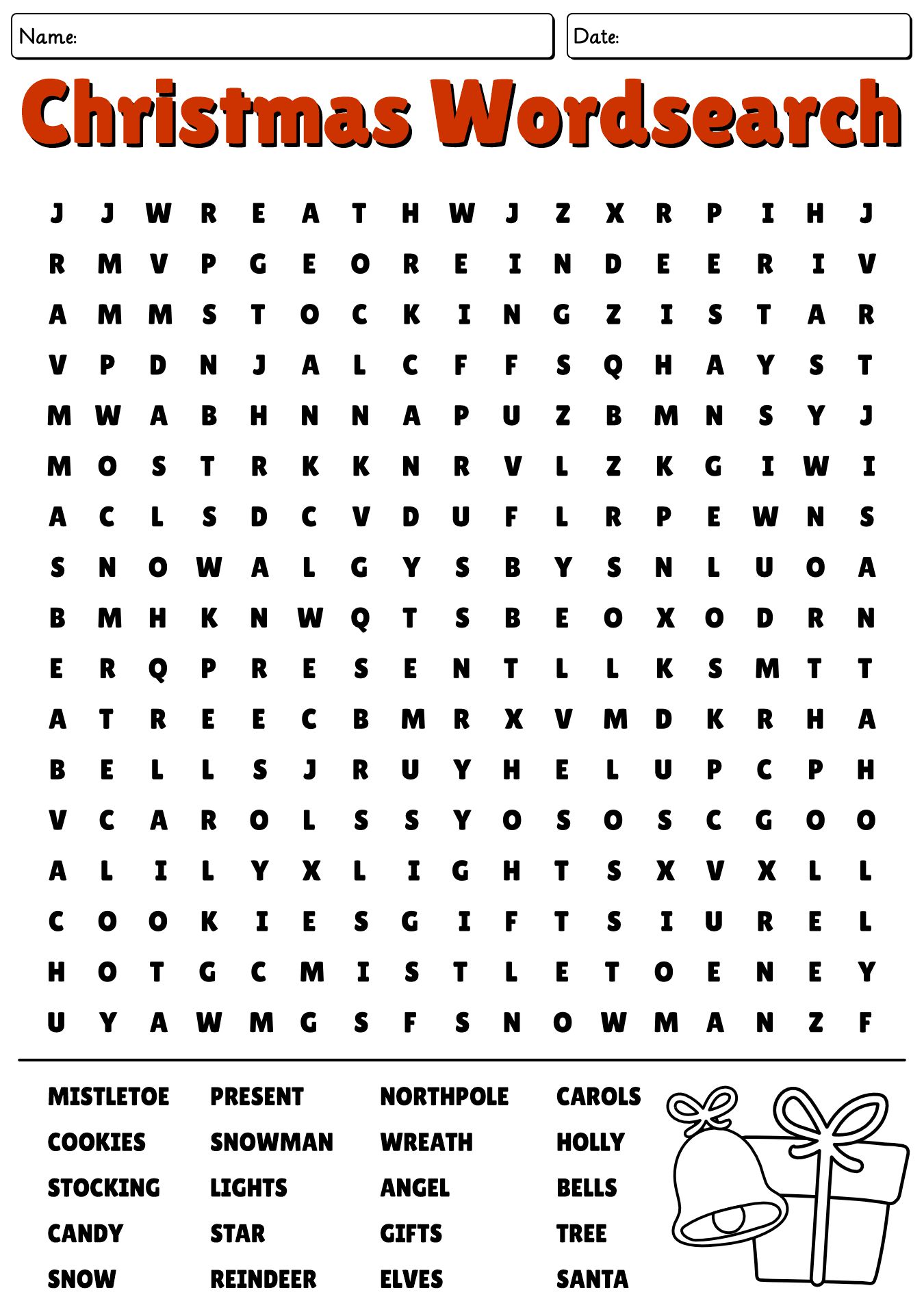 Holiday Brain Teasers Games for Christmas