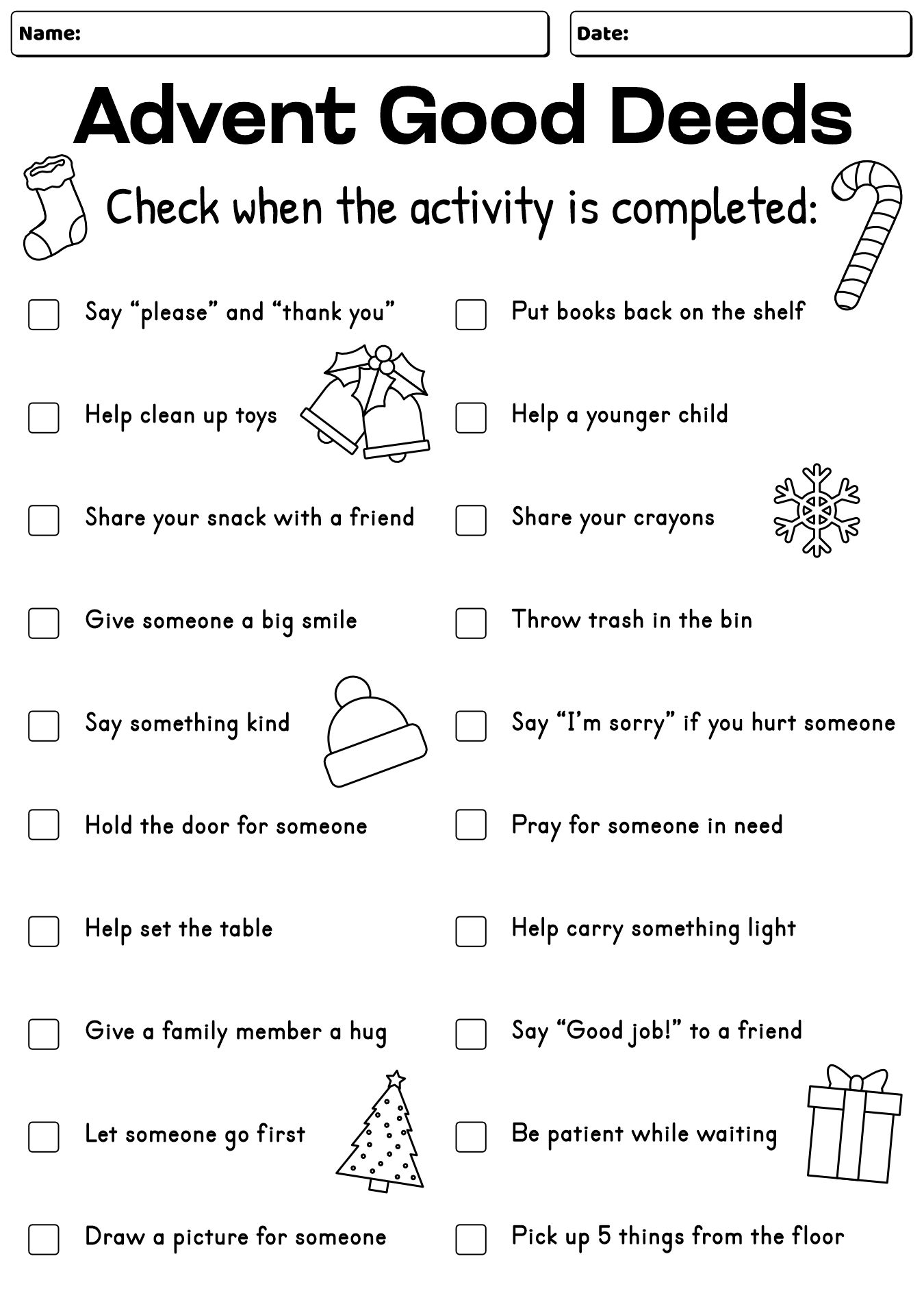 Advent Activity for Early Learners