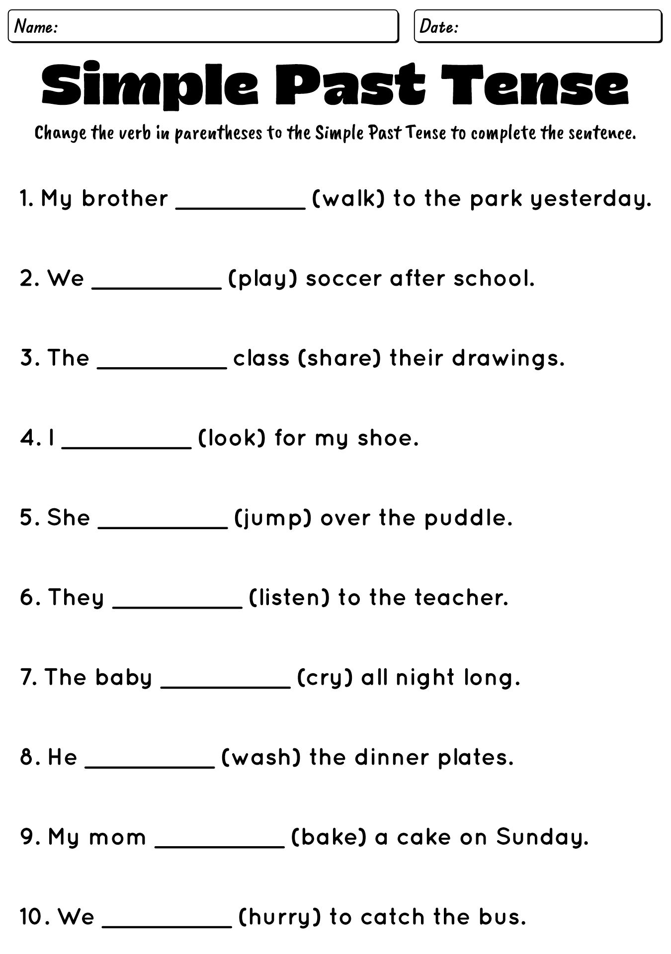 Grade 2 Grammar & Writing Worksheets