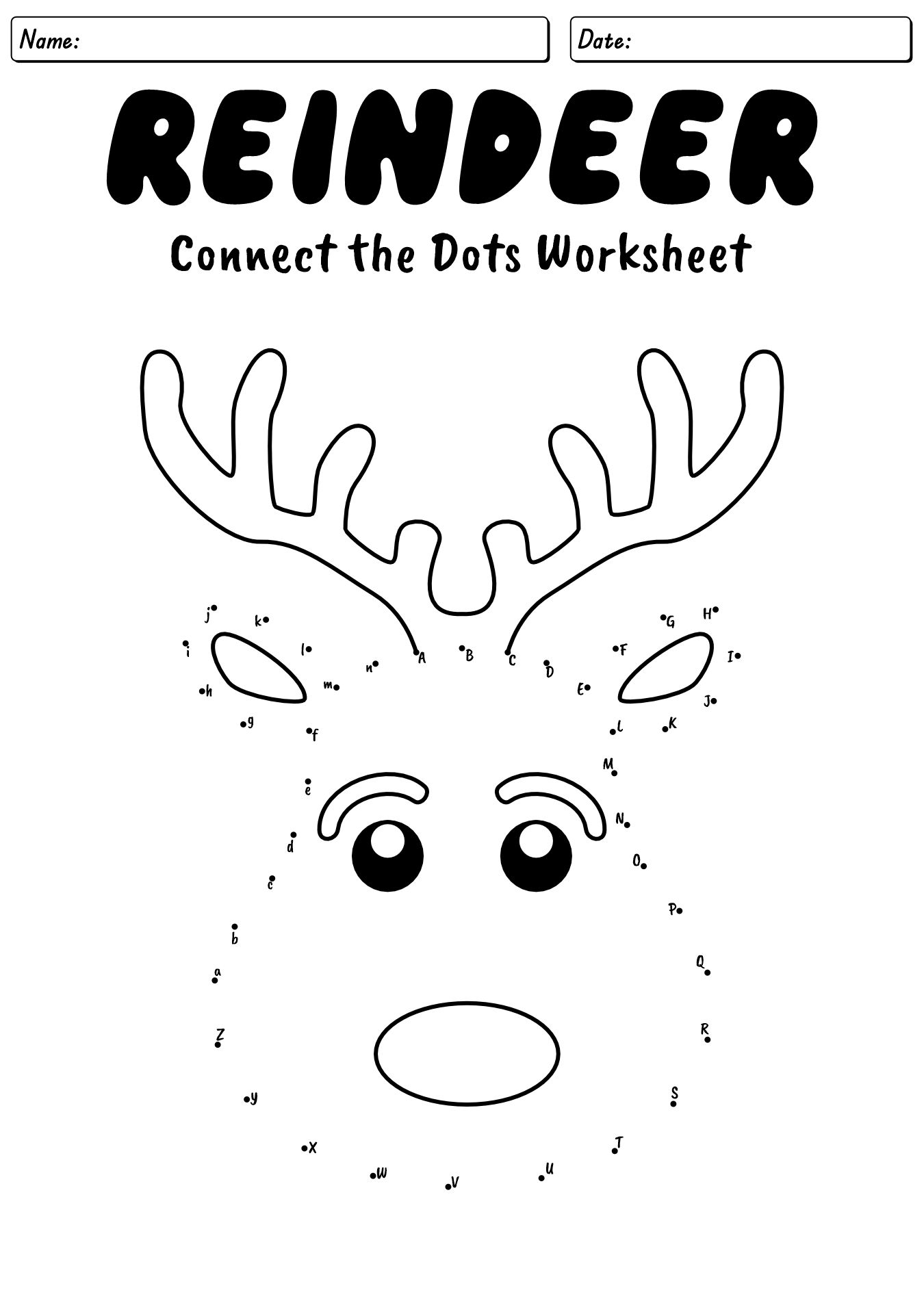 Alphabet Connect the Dots Worksheets
