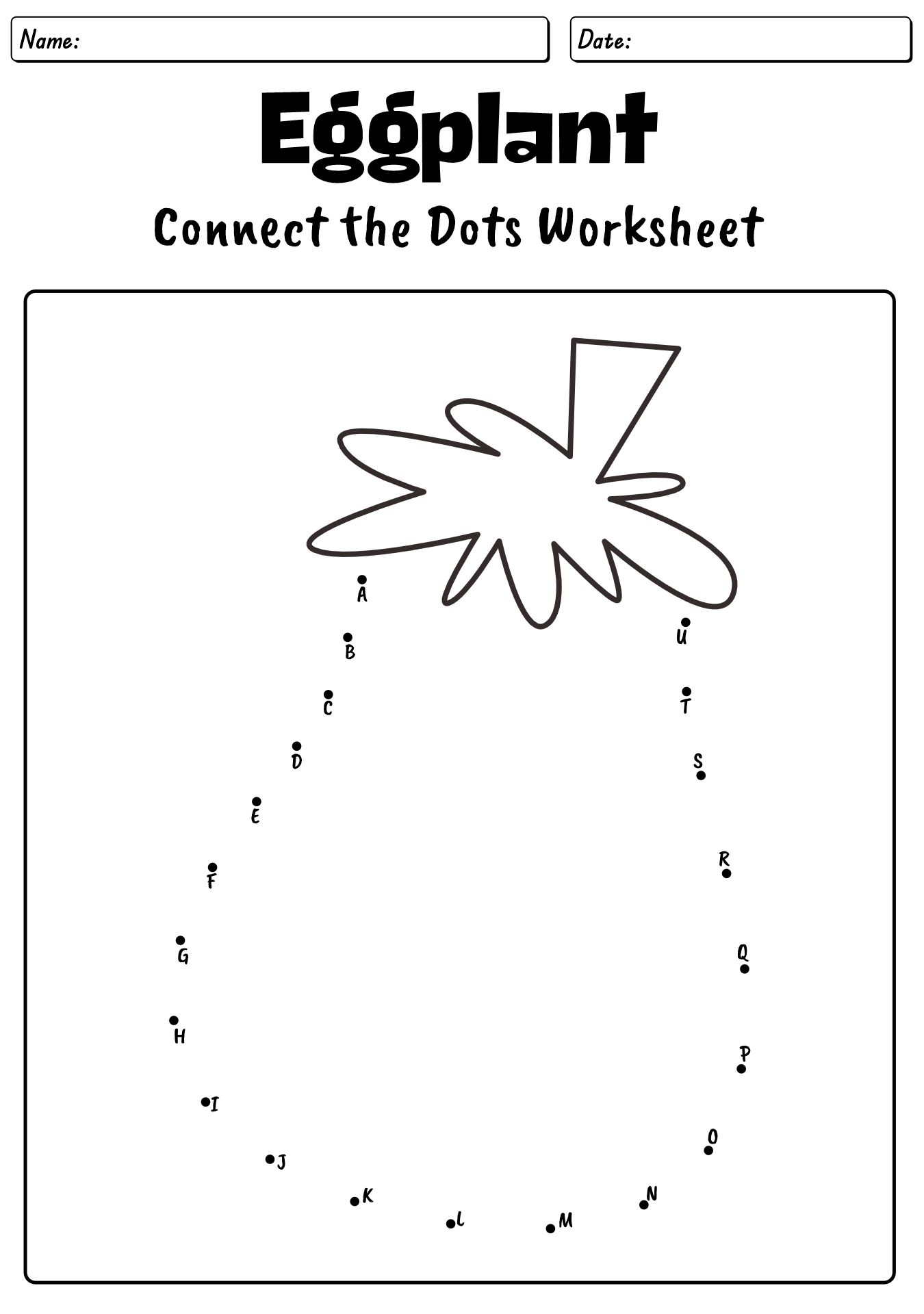 Connect-the-Dots Alphabet Worksheet