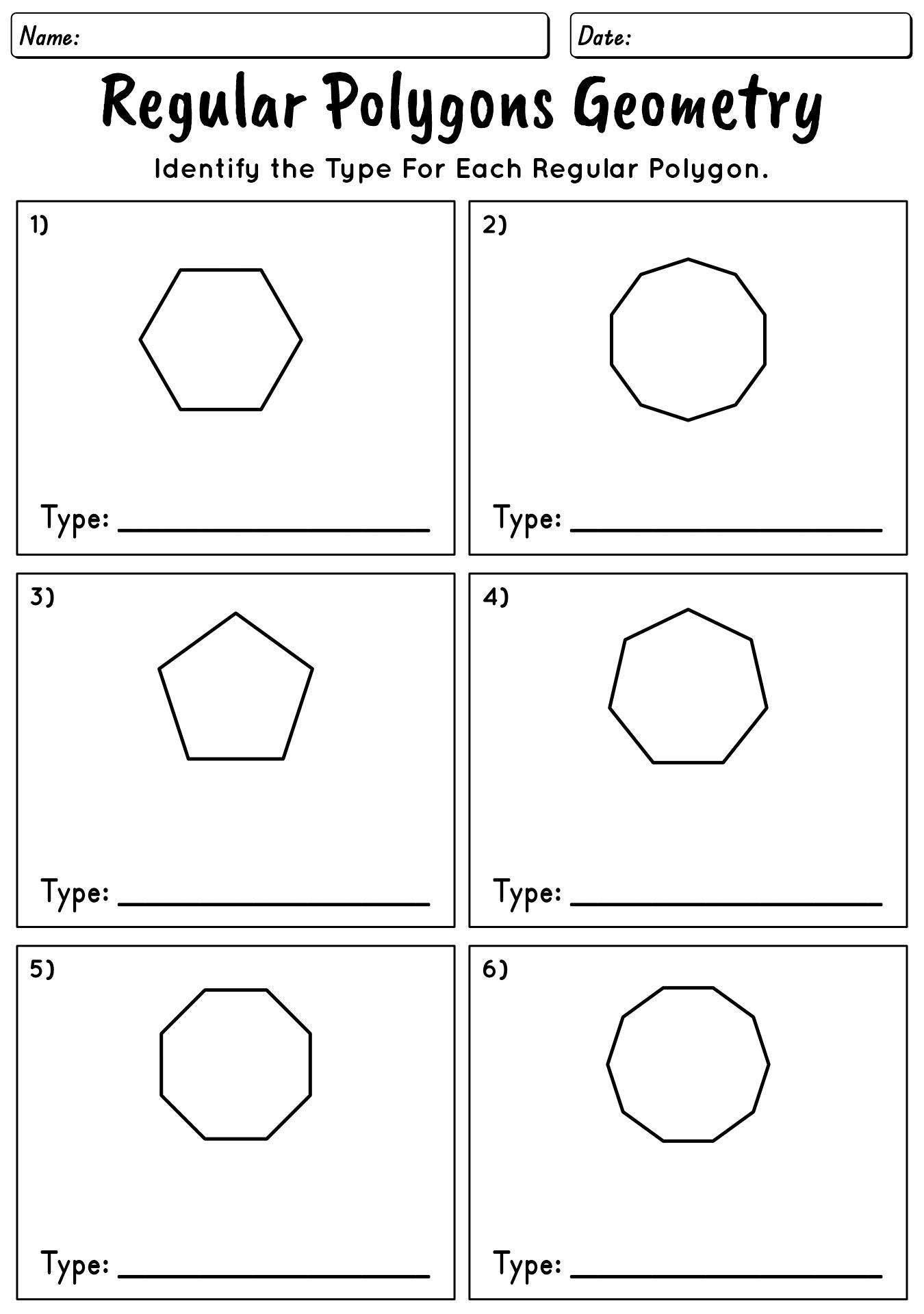 Geometry Equations Math Worksheets Printable