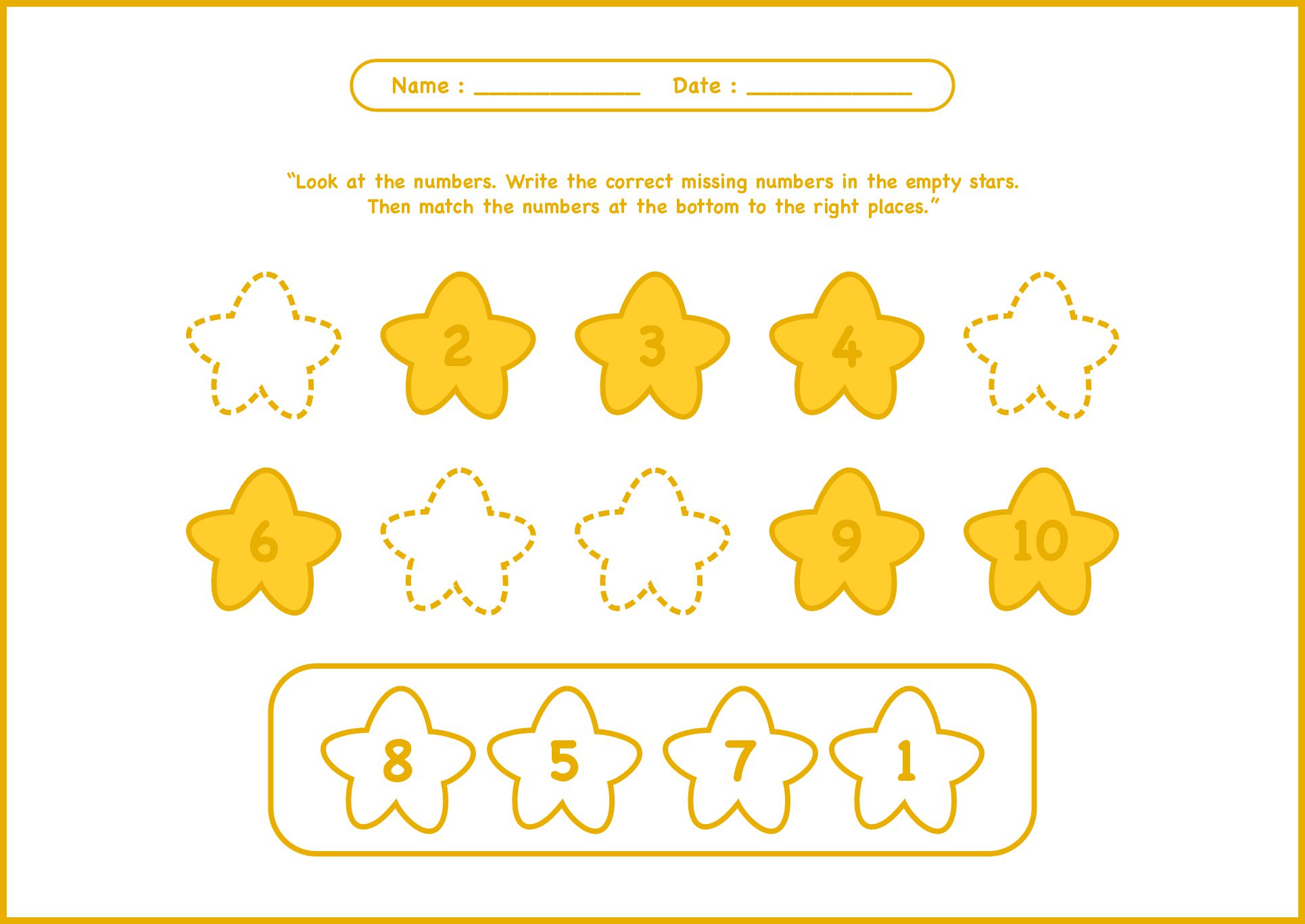 Interactive Missing Number Games for Kindergarten