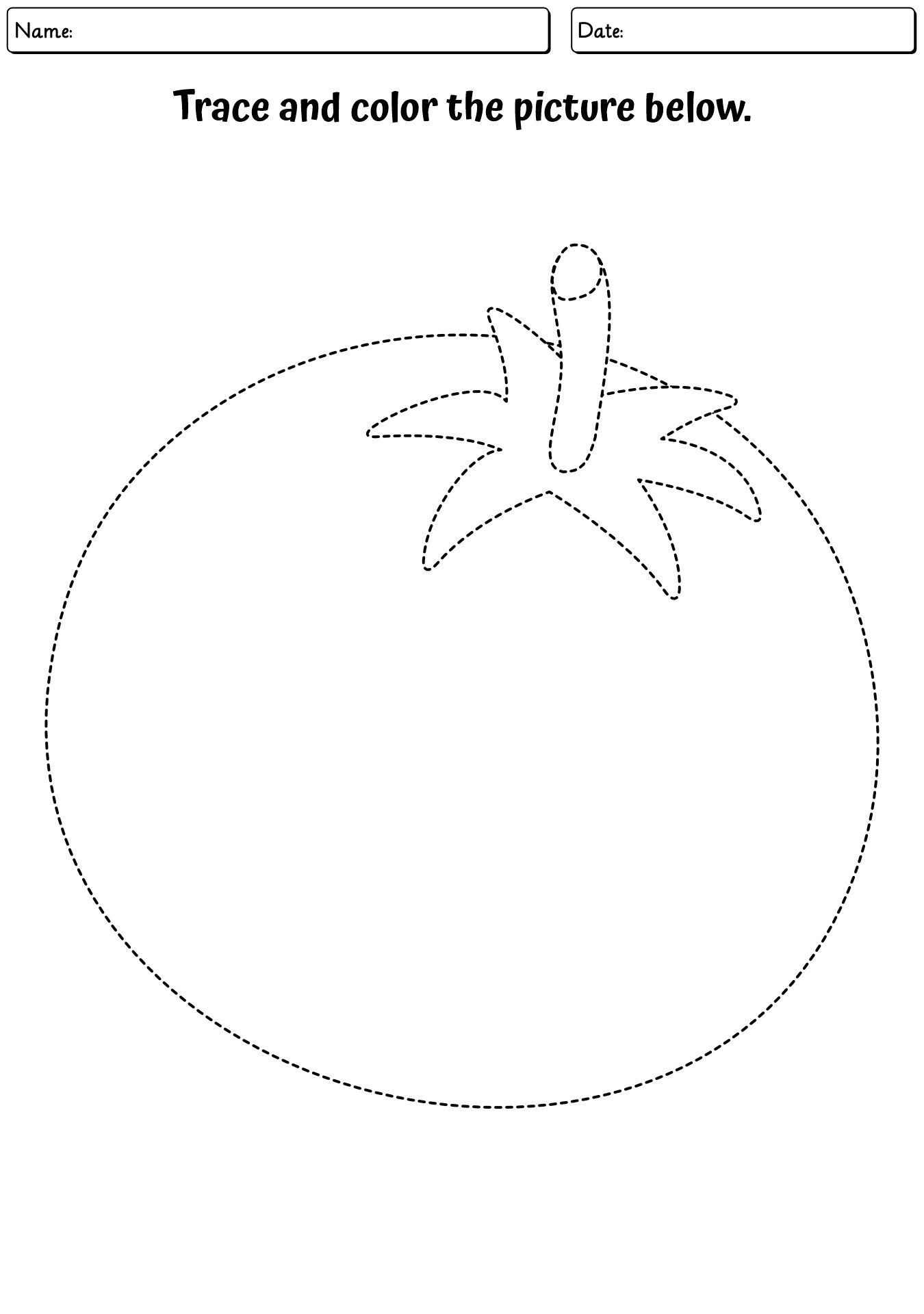 Preschool Drawing Printable Worksheets