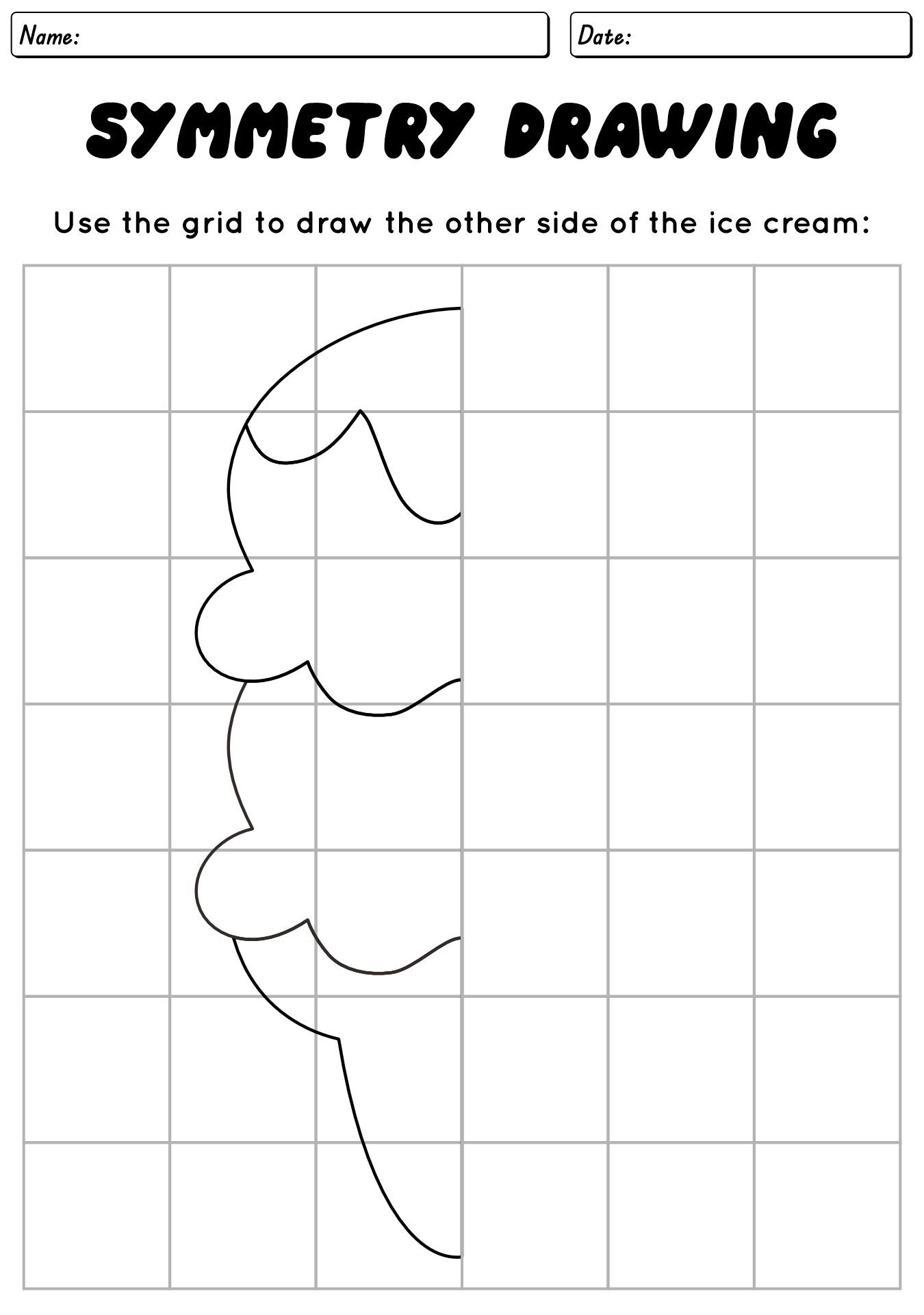 Printable Artwork Exercises for Kids