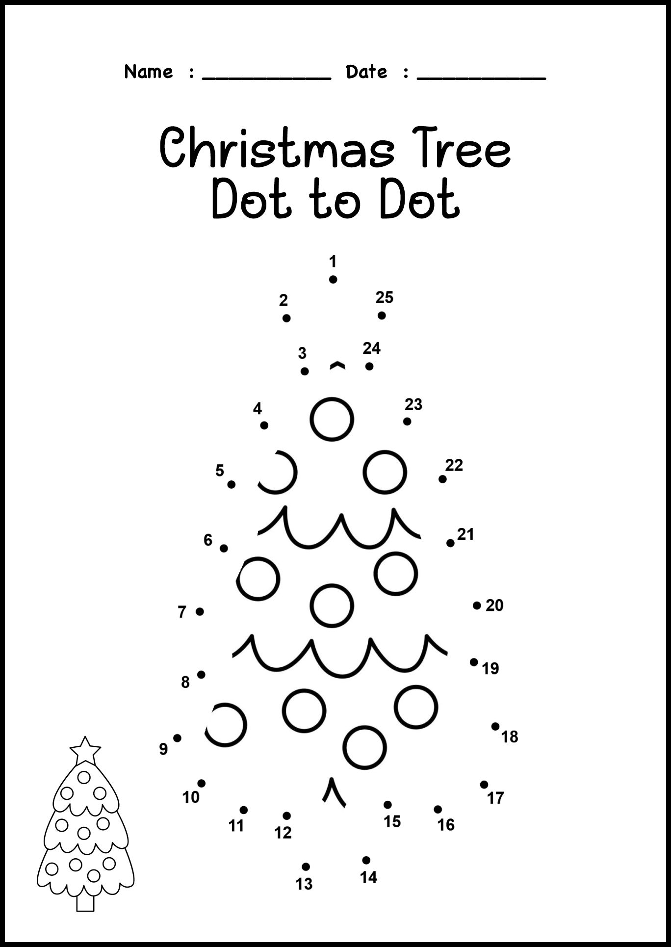 Seasonal Kindergarten Dot to Dot Activity Sheets