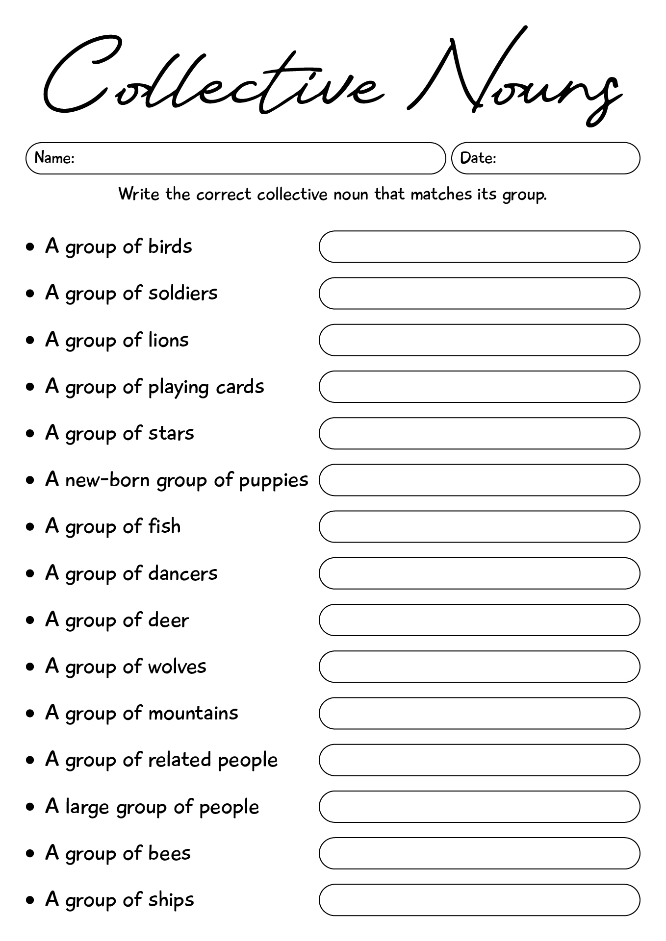 2nd Grade English Language Arts Worksheets