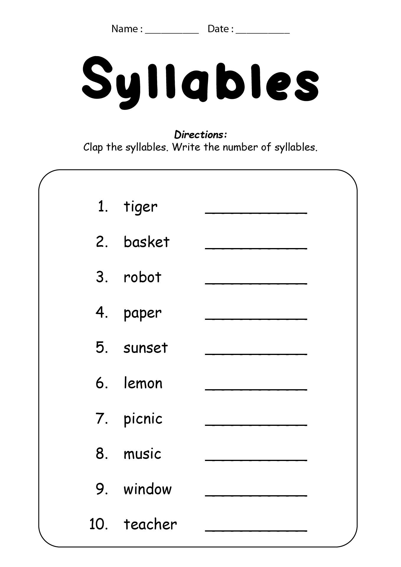 2nd Grade Phonics Skills Worksheets