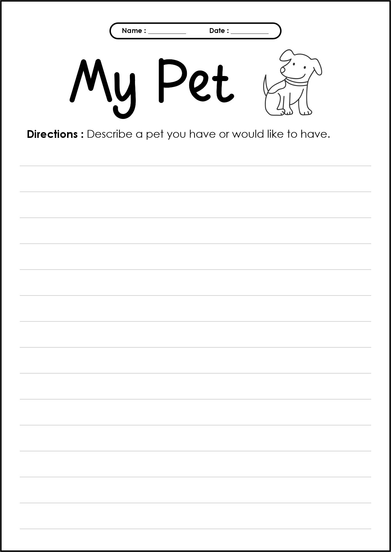 2nd Grade Writing Skills Worksheets Printable