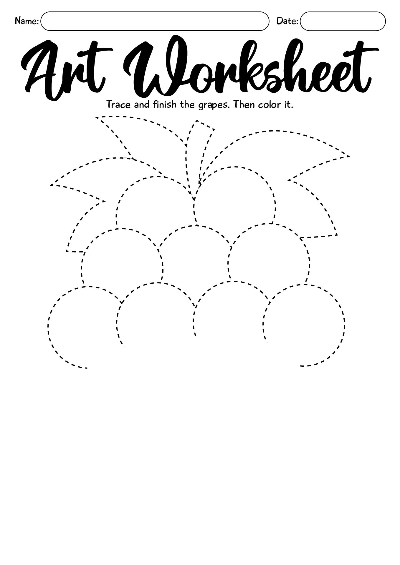 3rd Grade Art Drawing Worksheet