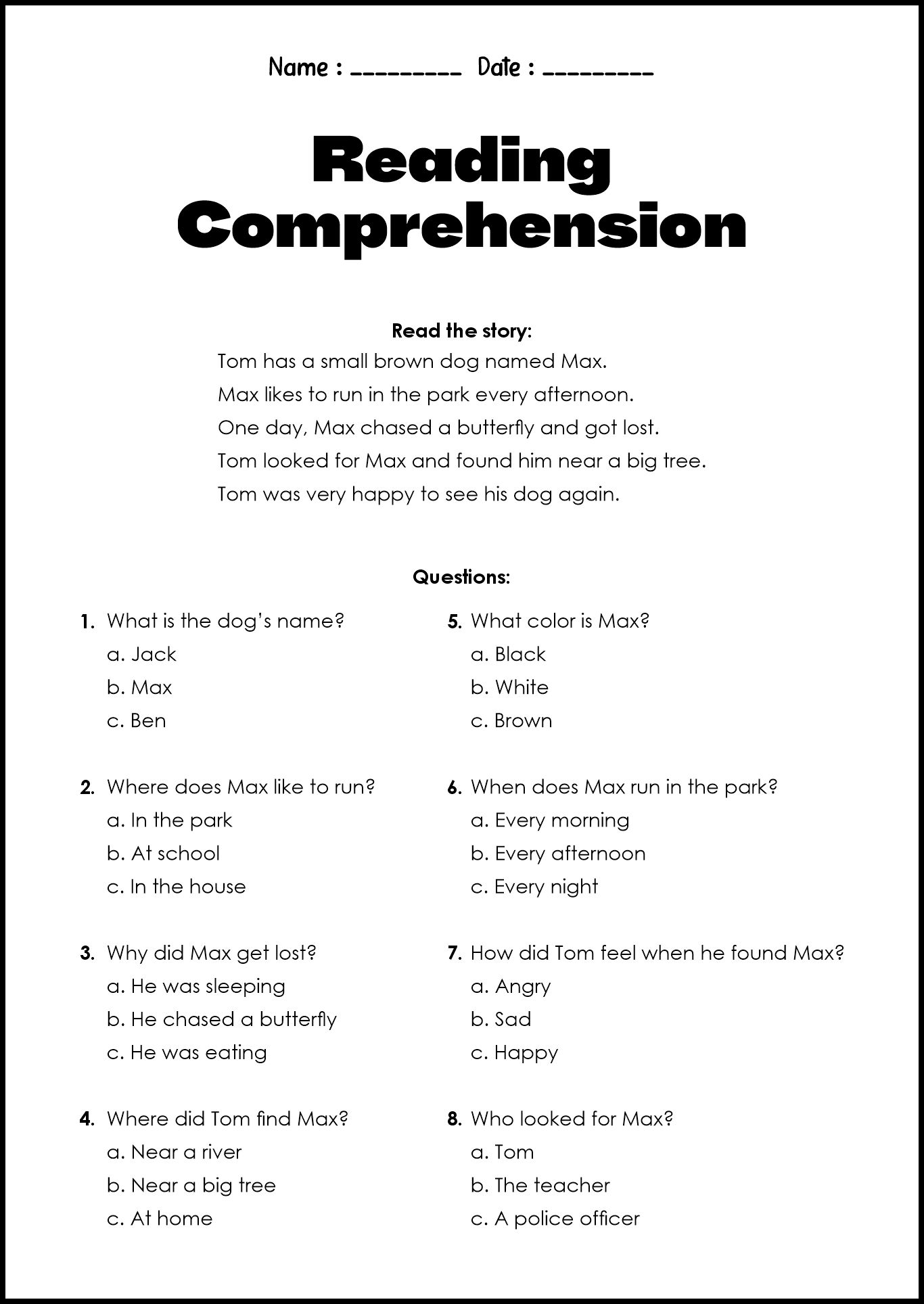 3rd Grade Interactive English Worksheets