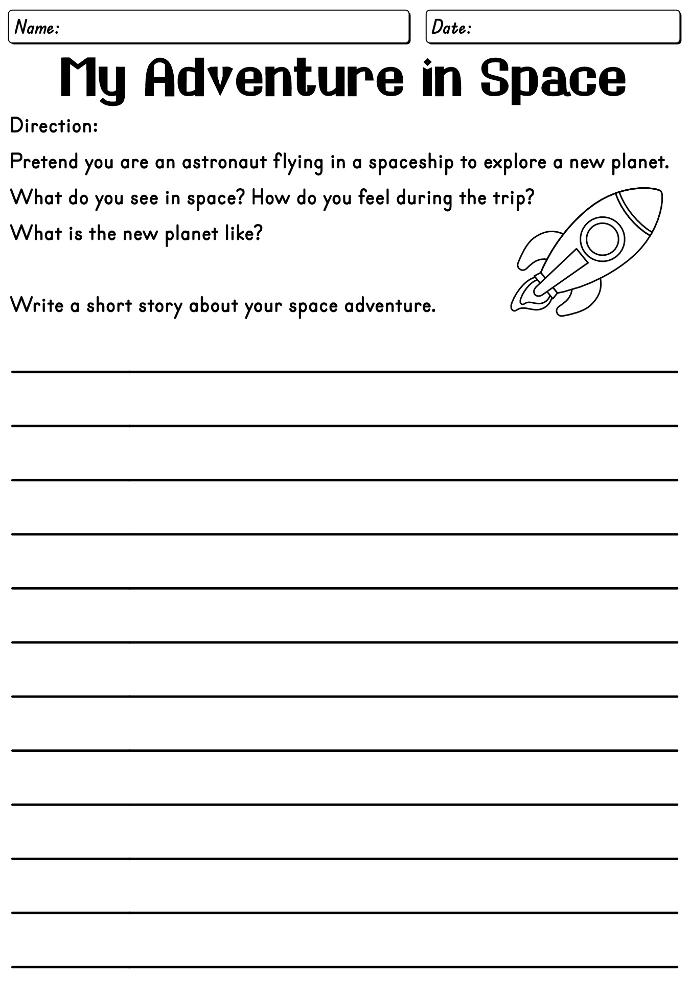 3rd Grade Writing Worksheets