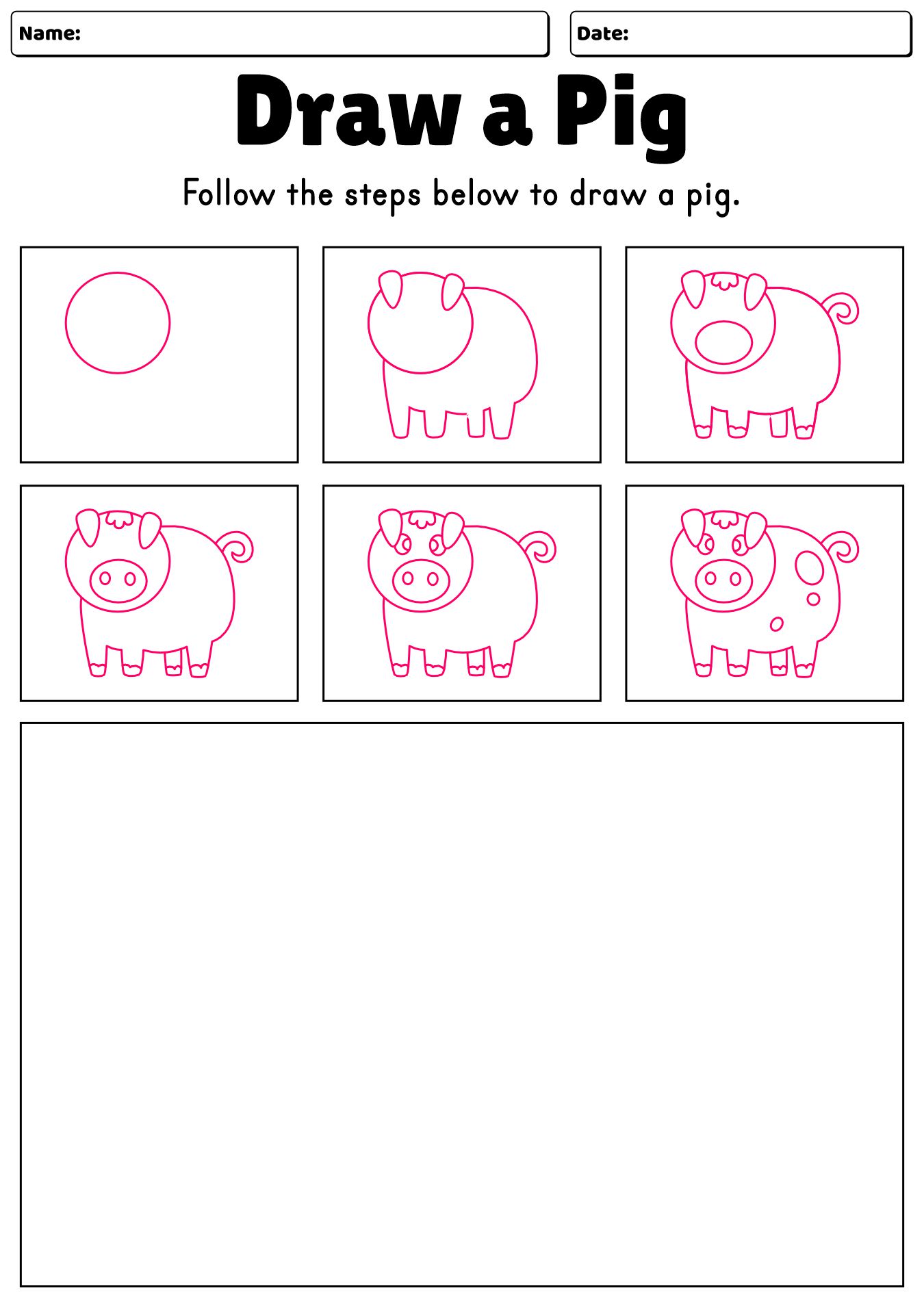 Art Sketching Activities for Third Graders