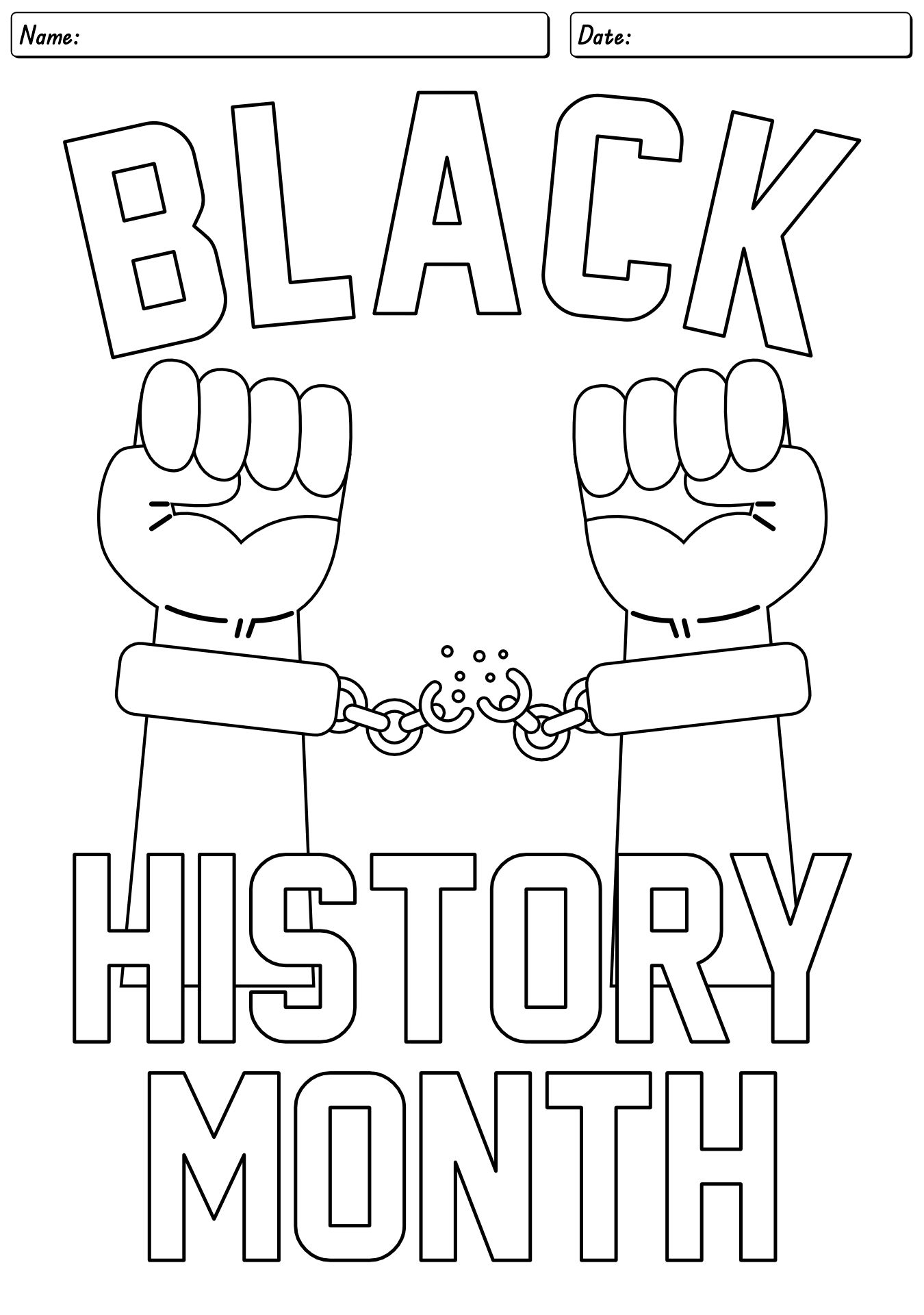 Black History Month Coloring Pages