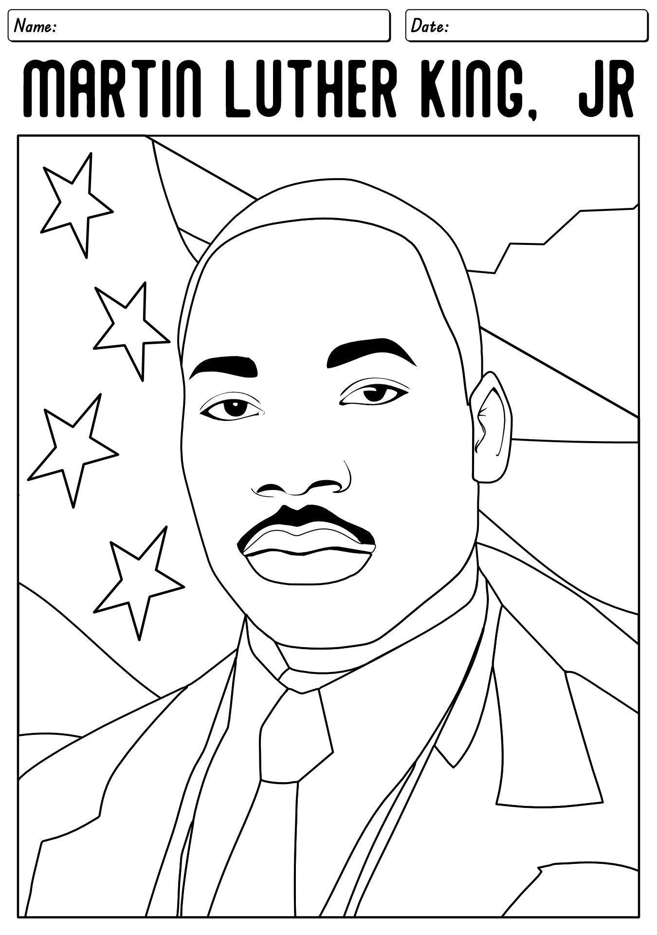 Black History Month Coloring Worksheet