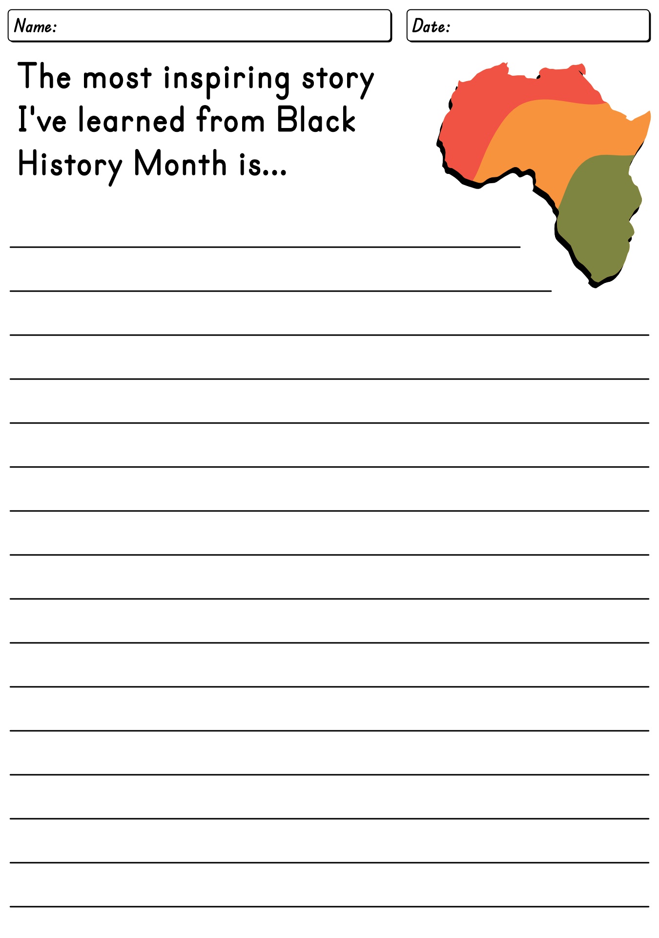 Black History Month Elementary Activities