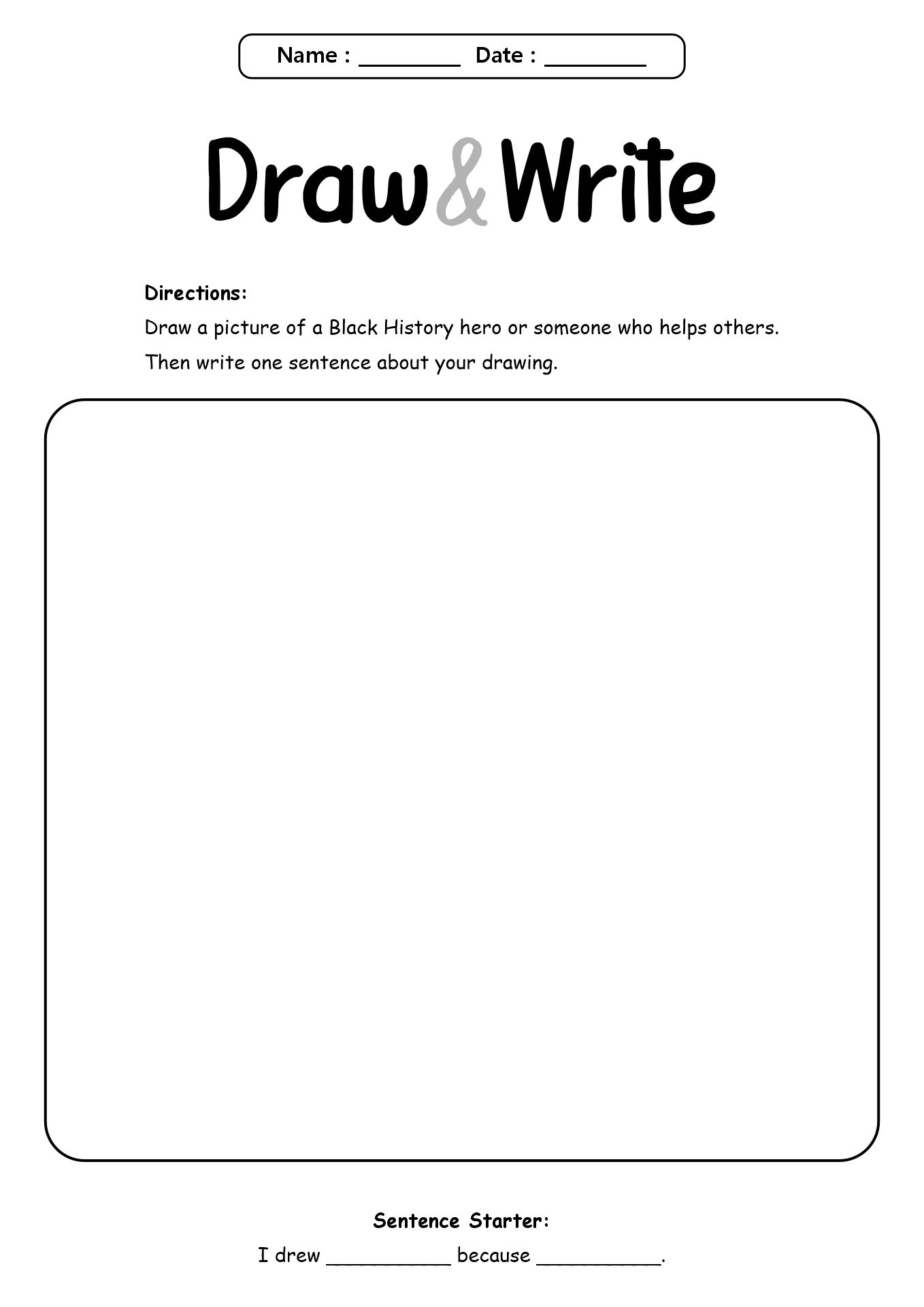 Black History Month Worksheets for Second Graders